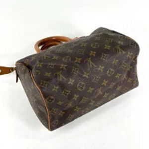 Louis Vuitton Boston Handbag Speedy Brown Bag Commuter Monogram